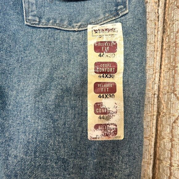 Wrangler Mens Size 44/30 Blue Jeans - Picture 6 of 7